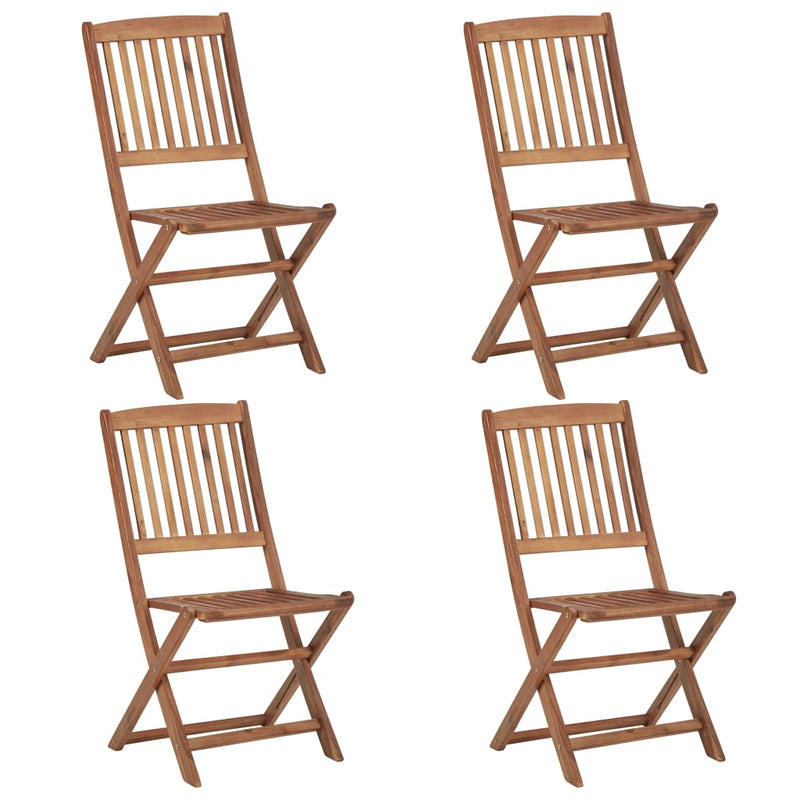 vidaXL 5 Piece Garden Dining Set Solid Acacia Wood