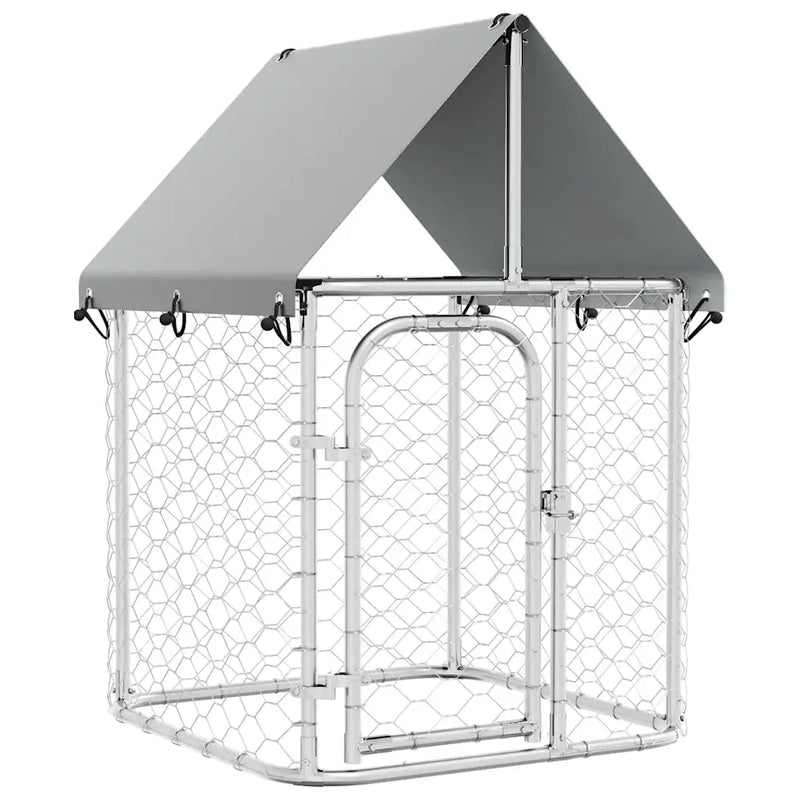 Outdoor Dog Kennel with Roof 100x100x150 cm
