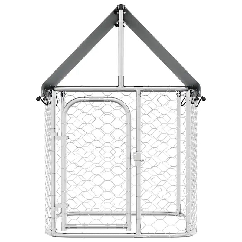 Outdoor Dog Kennel with Roof 100x100x150 cm