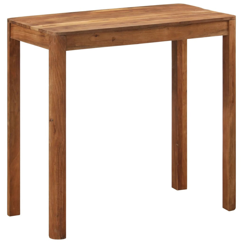 Bar Table Solid Wood Acacia with Honey Finish 110x55x106 cm