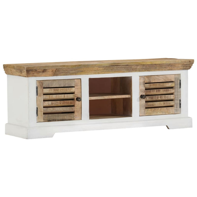 vidaXL TV Cabinet 110x30x40 cm Solid Wood Mango