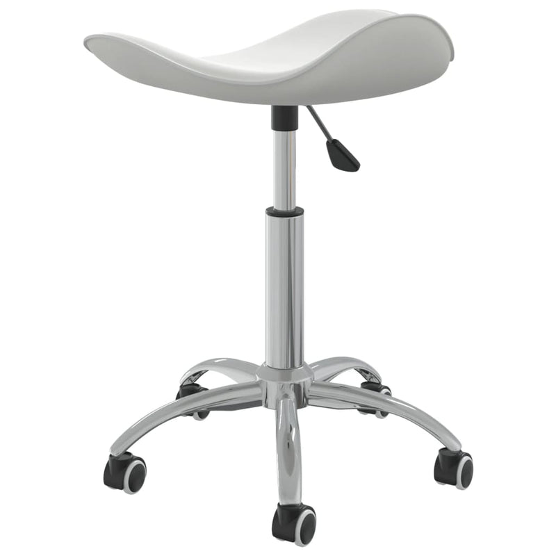 vidaXL Office Chair White Faux Leather