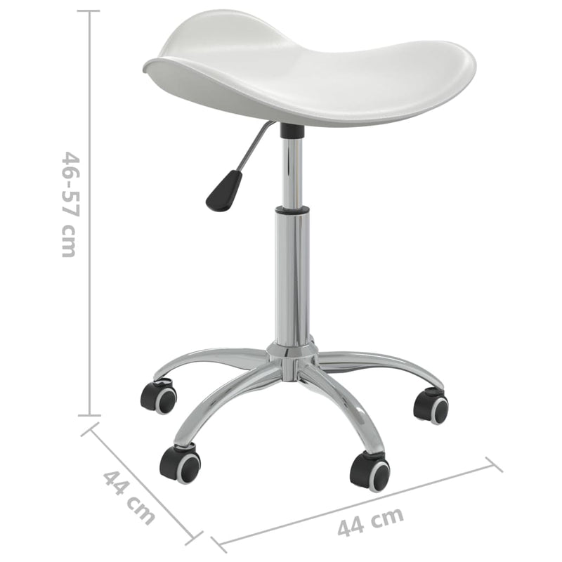 vidaXL Office Chair White Faux Leather