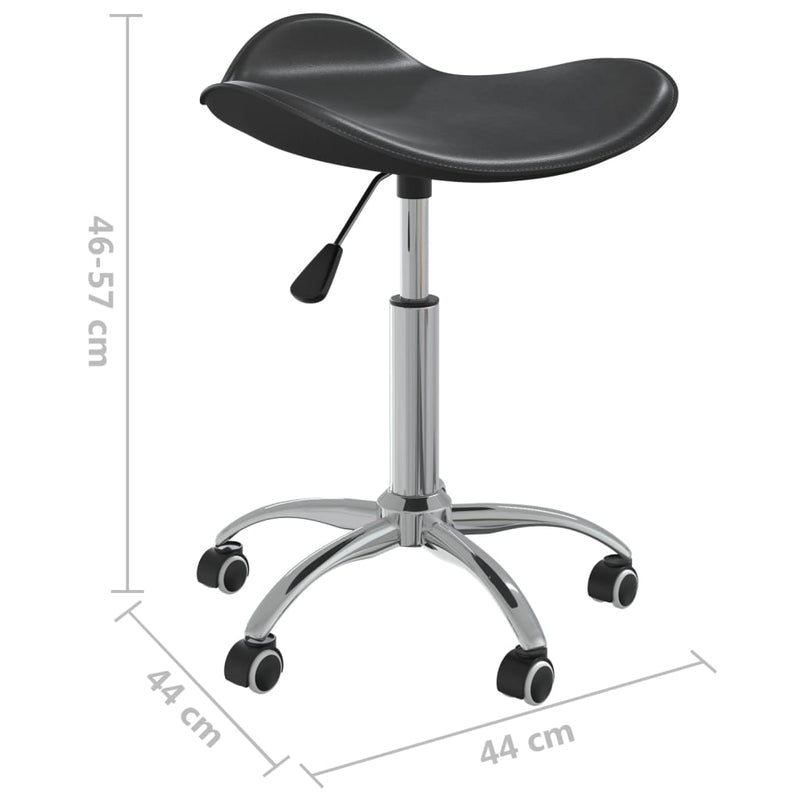 vidaXL Office Chair Black Faux Leather
