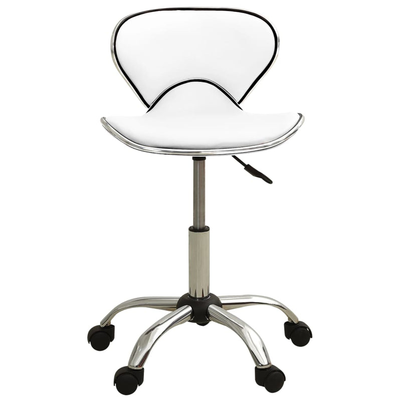 vidaXL Office Chair White Faux Leather
