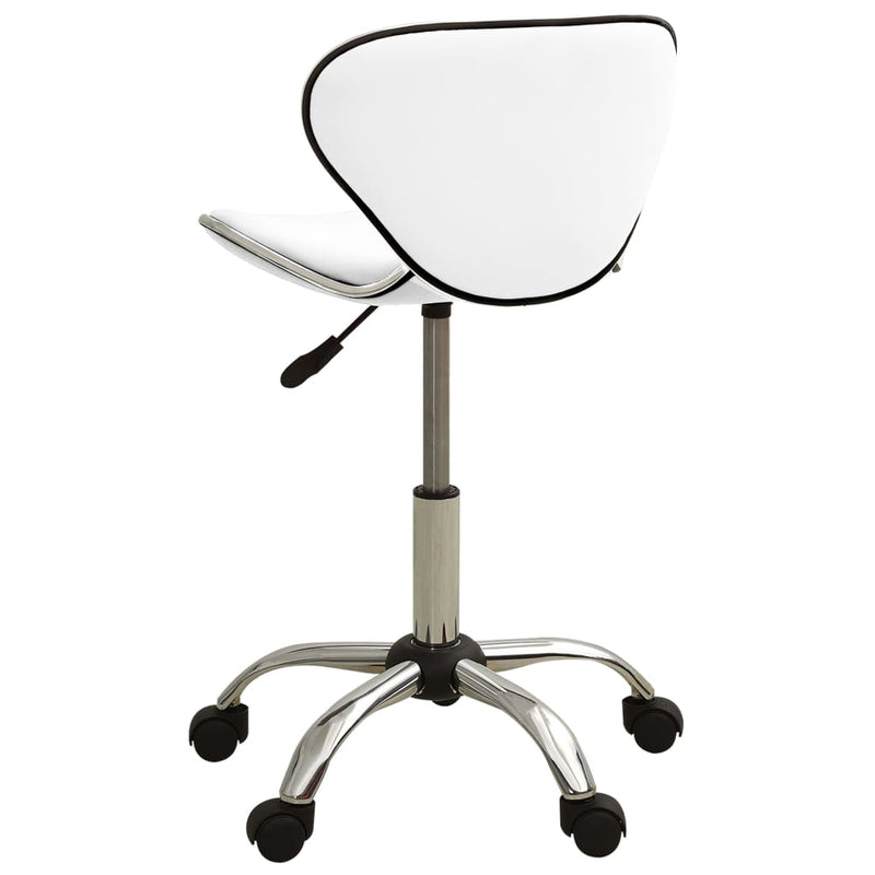 vidaXL Office Chair White Faux Leather