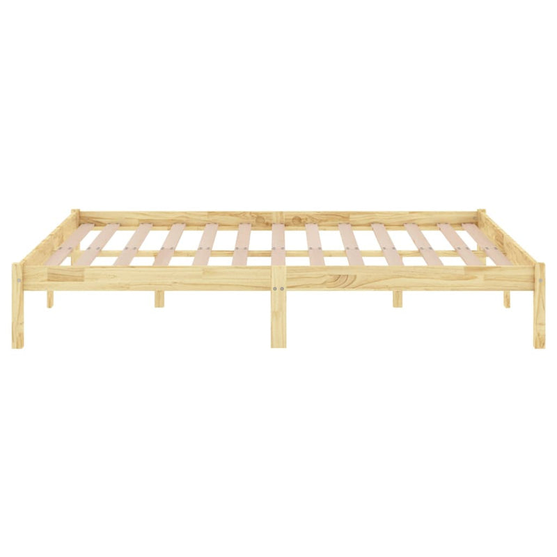 vidaXL Bed Frame without Mattress Solid Wood 183x203 cm King