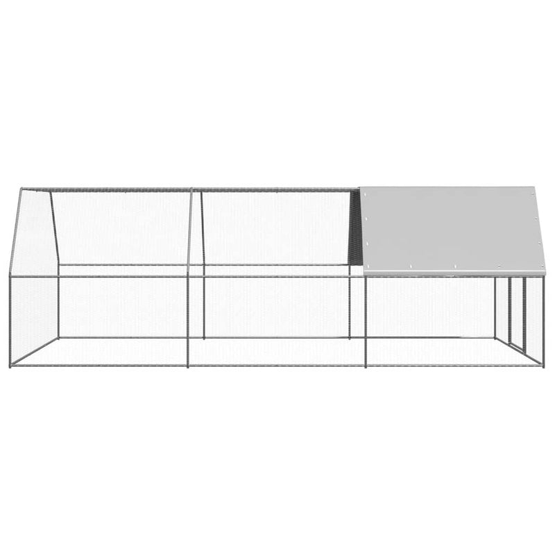 vidaXL Outdoor Chicken Cage 3x6x2 m Galvanised Steel