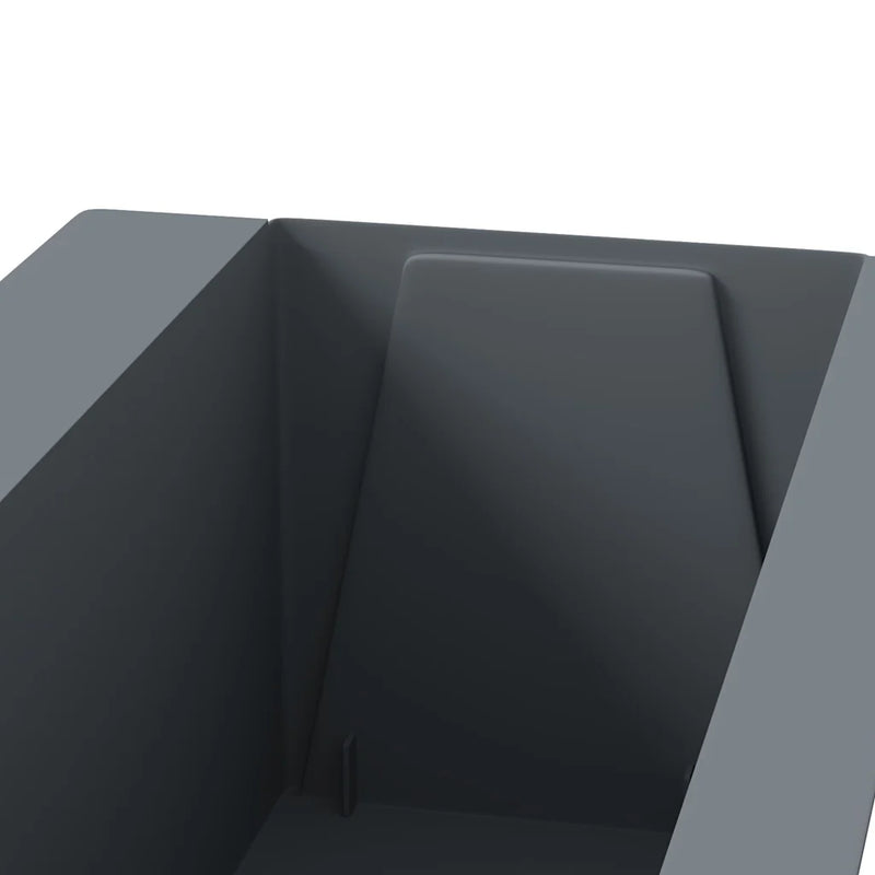 Flower Boxes for Euro Pallets 12 pcs Grey 36x13.5x9.5 cm PP