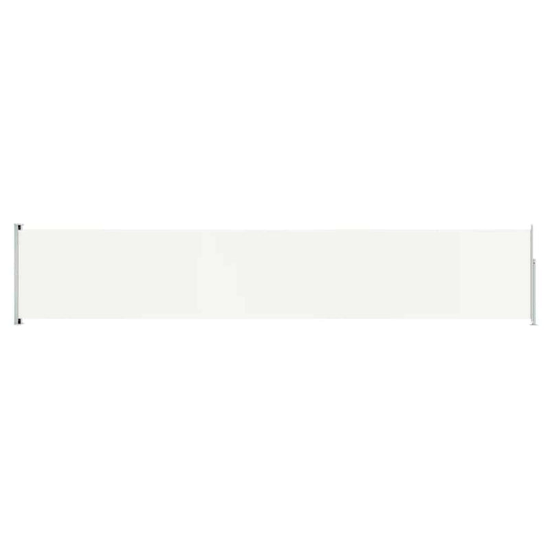 vidaXL Patio Retractable Side Awning 117x600 cm Cream