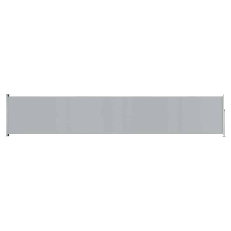 vidaXL Patio Retractable Side Awning 117x600 cm Grey