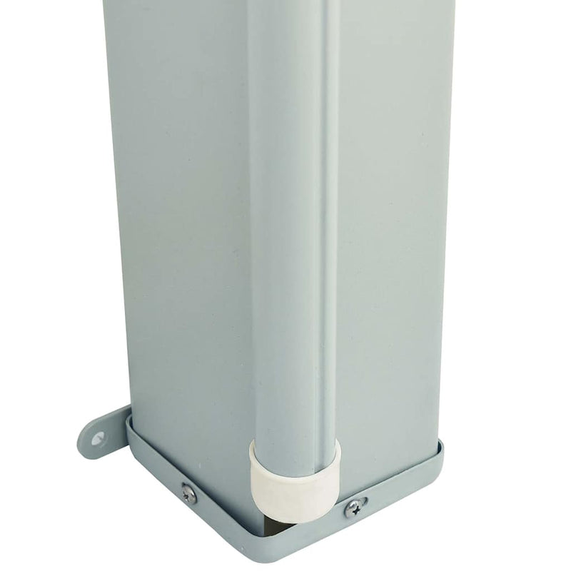 vidaXL Patio Retractable Side Awning 220x600 cm Grey