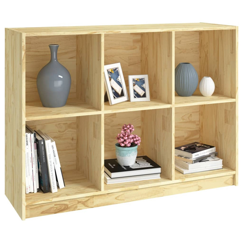 vidaXL Book Cabinet 104x33x76 cm Solid Pinewood