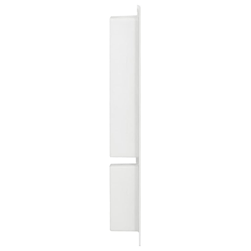 vidaXL Shower Niche with 2 Compartments High Gloss White 41x69x9 cm