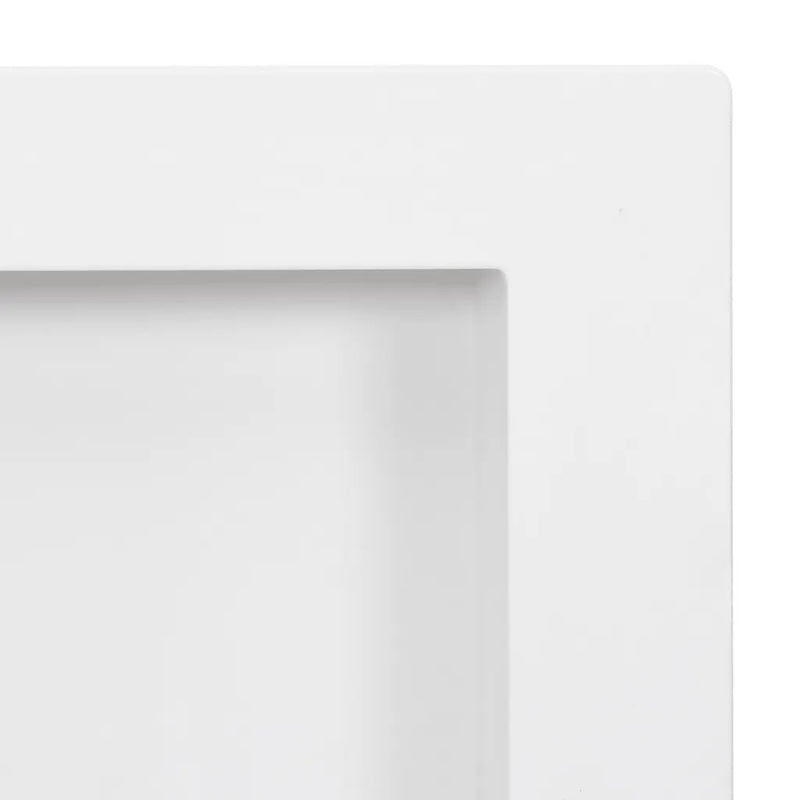 Shower Niche with 3 Compartments High Gloss White 41x99x9 cm