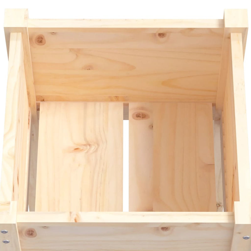 vidaXL Garden Planters 2 pcs 50x50x70 cm Solid Pinewood