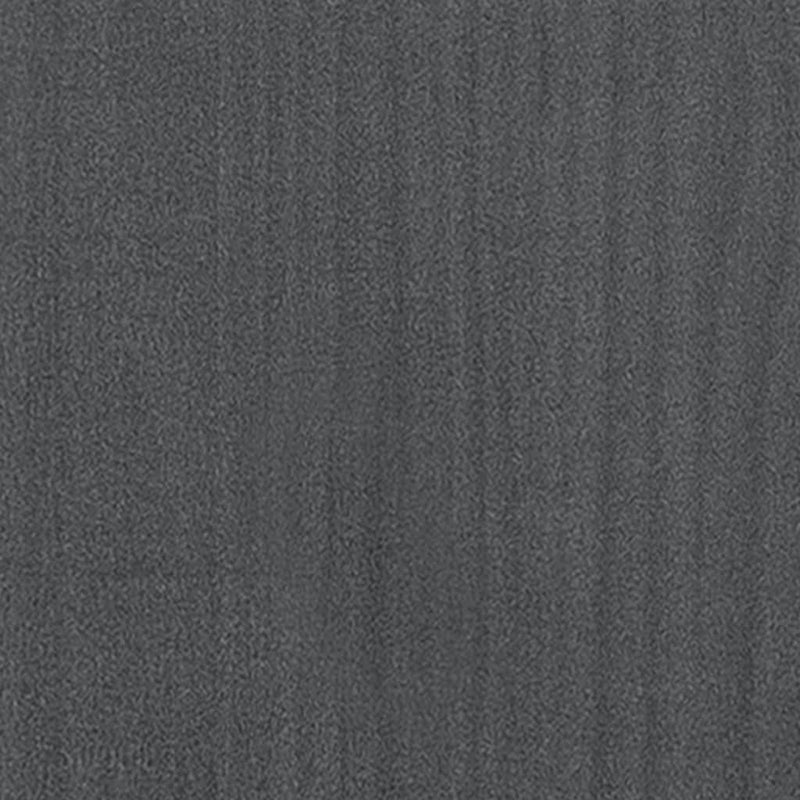 vidaXL Book Cabinet Grey 80x35x71 cm Solid Pinewood