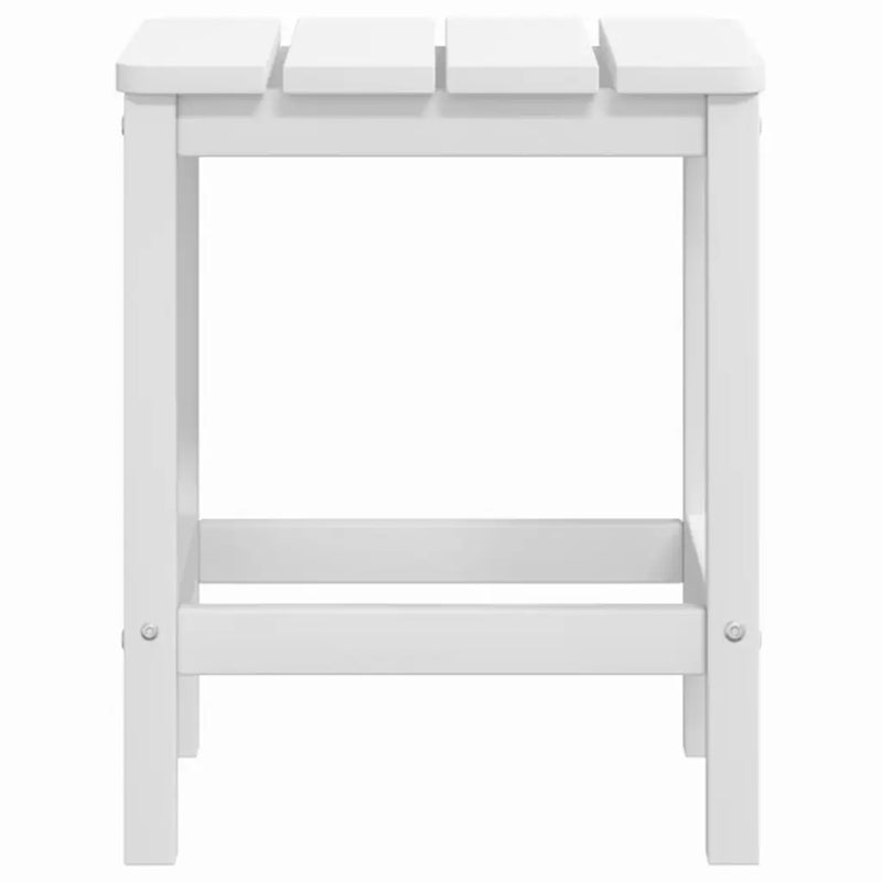 Garden Adirondack Table White 38x38x46 cm HDPE