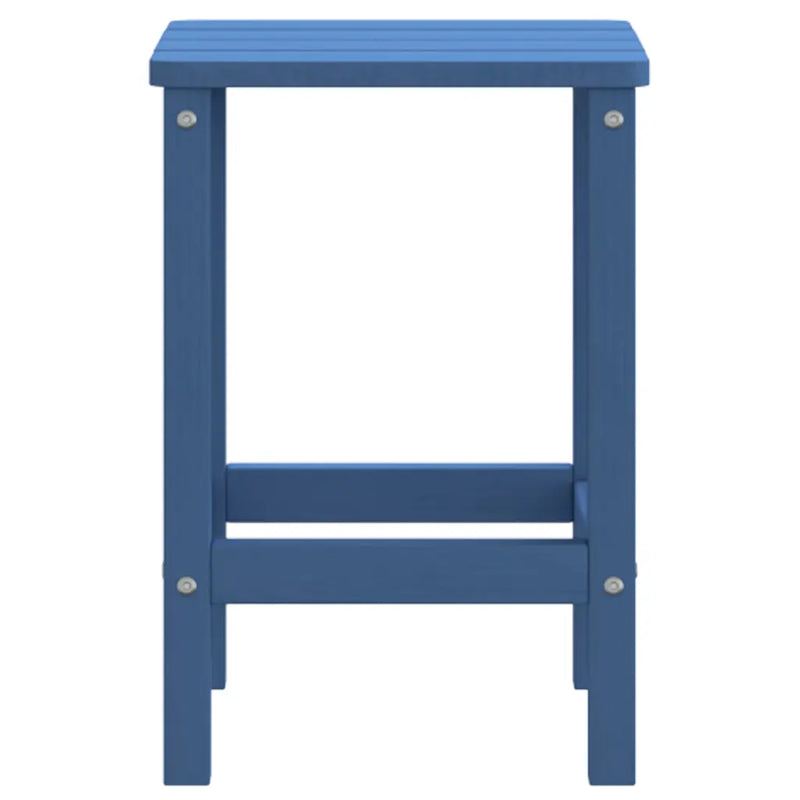 Garden Adirondack Table Aqua Blue 38x38x46 cm HDPE