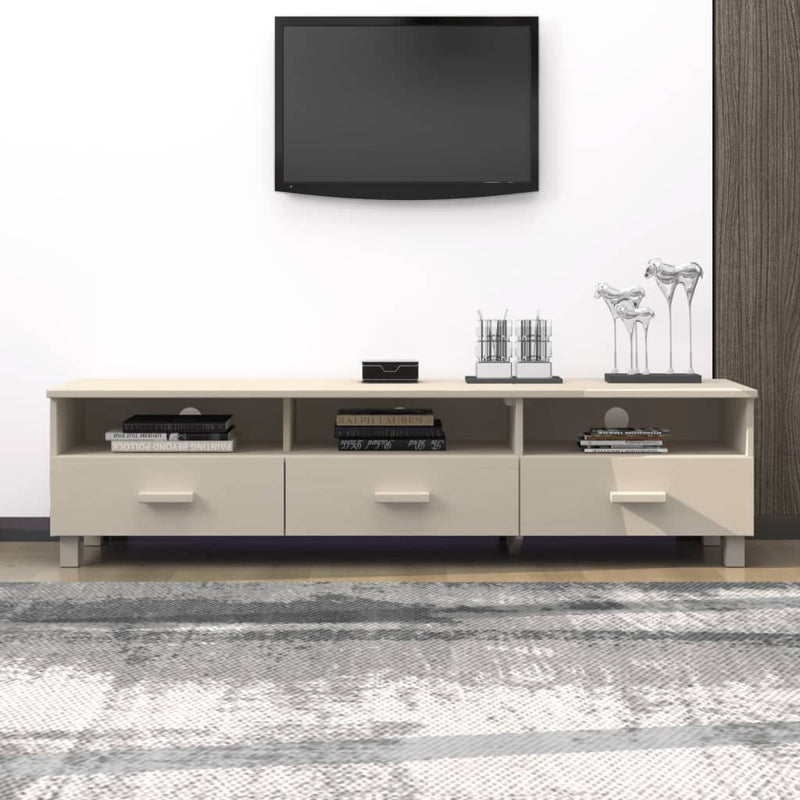vidaXL TV Cabinet "HAMAR" Honey Brown 158x40x40 cm Solid Wood Pine