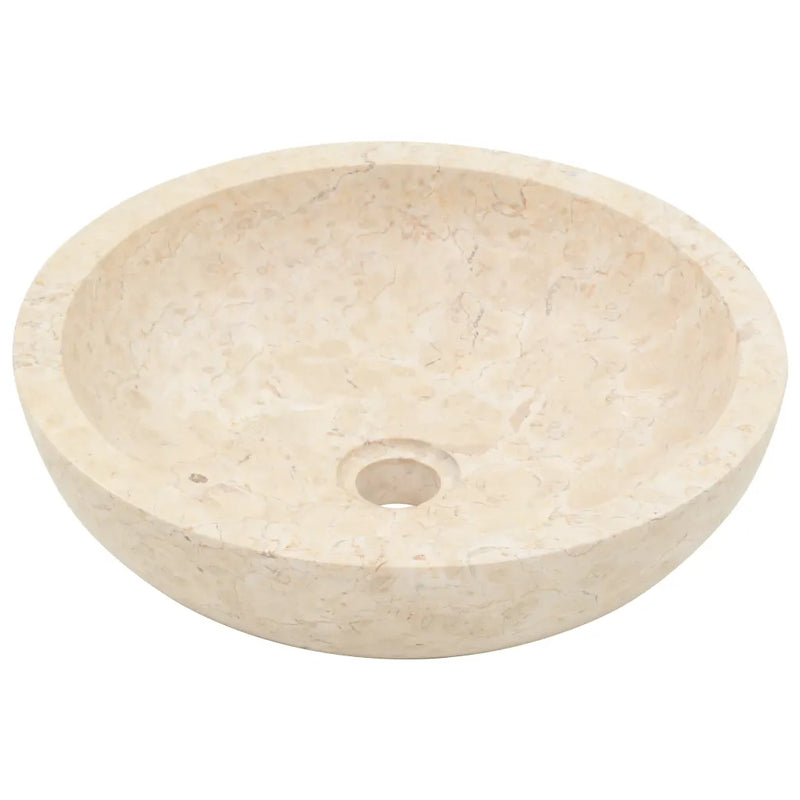 Bathroom Vanity Cabinet with Cream Marble Sinks Solid Wood Teak