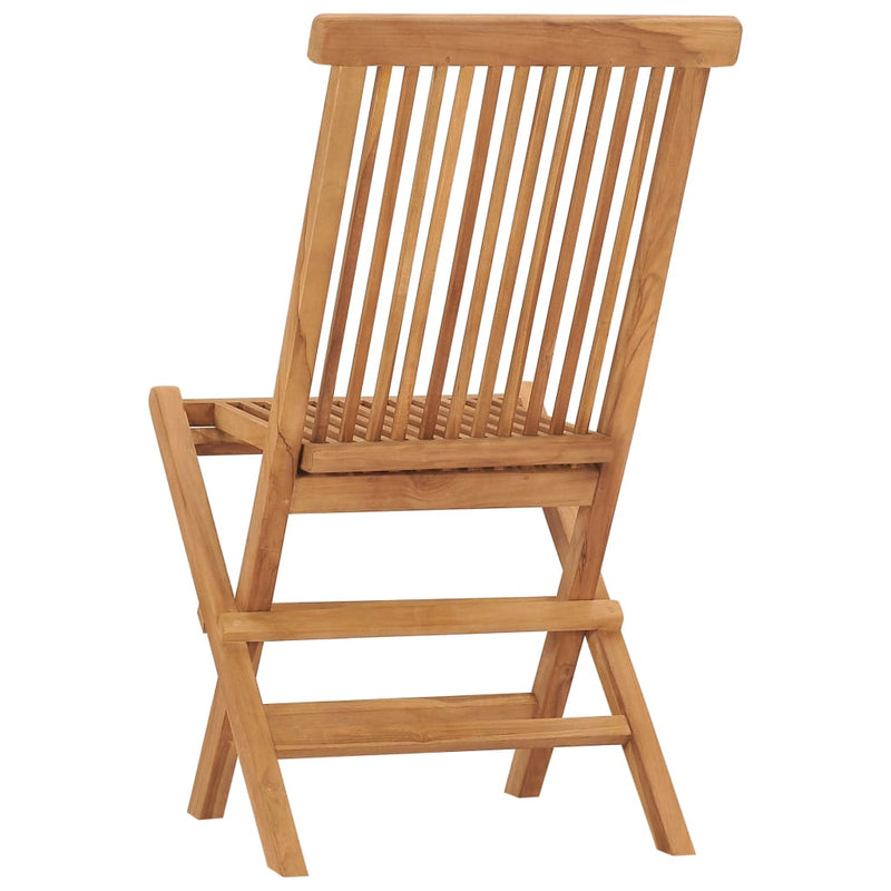 vidaXL Folding Garden Chairs 6 pcs Solid Wood Teak