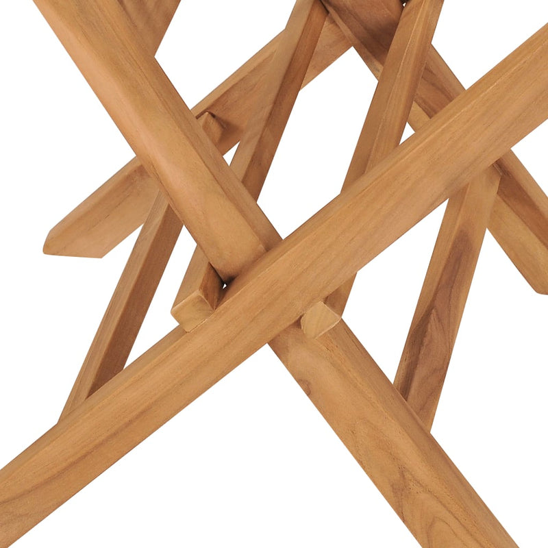 vidaXL Folding Garden Chairs 8 pcs Solid Wood Teak