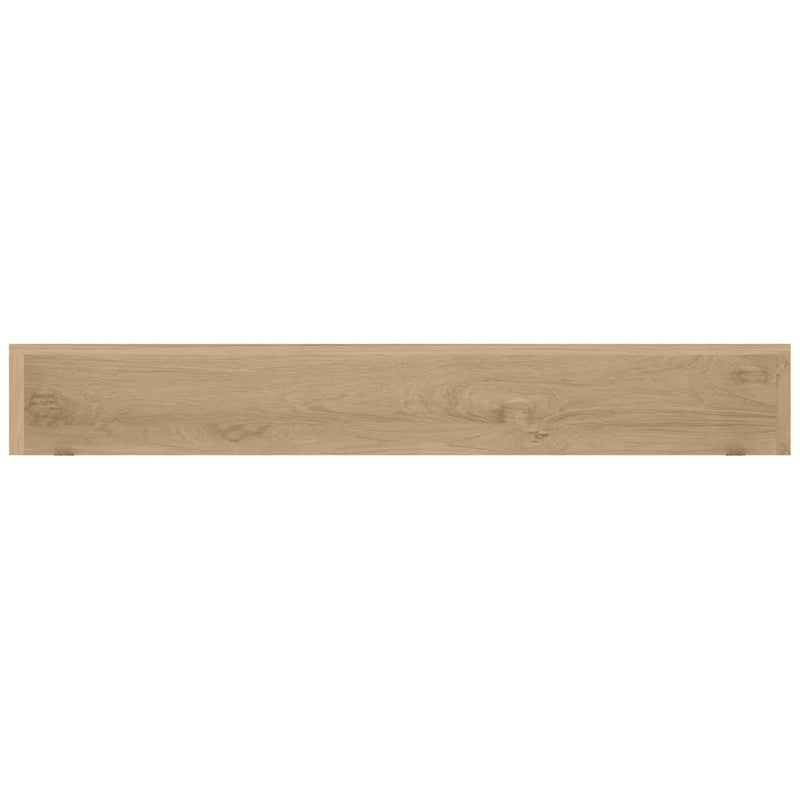 vidaXL Wall Shelves 2 pcs 110x15x4 cm Solid Wood Teak