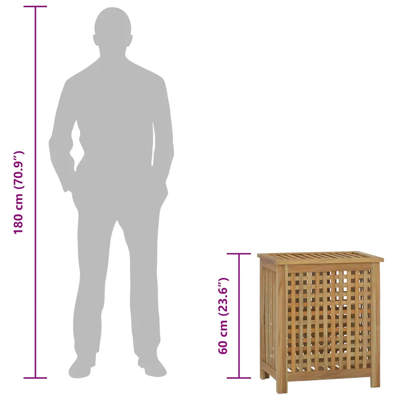Wash Bin 50x35x60 cm Solid Wood Teak