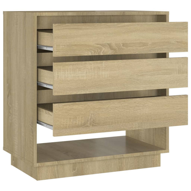 vidaXL Sideboard Sonoma Oak 70x41x75 cm Engineered Wood