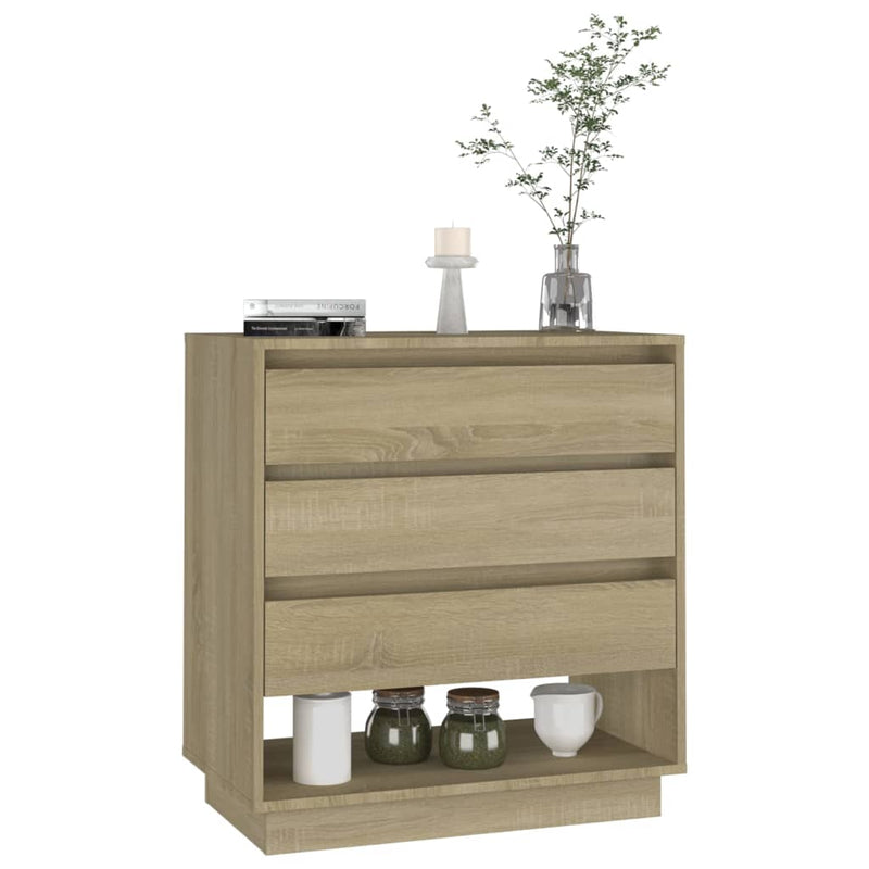 vidaXL Sideboard Sonoma Oak 70x41x75 cm Engineered Wood