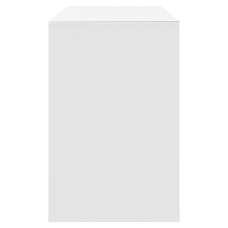 vidaXL Desk White 101x50x76.5 cm Engineered Wood