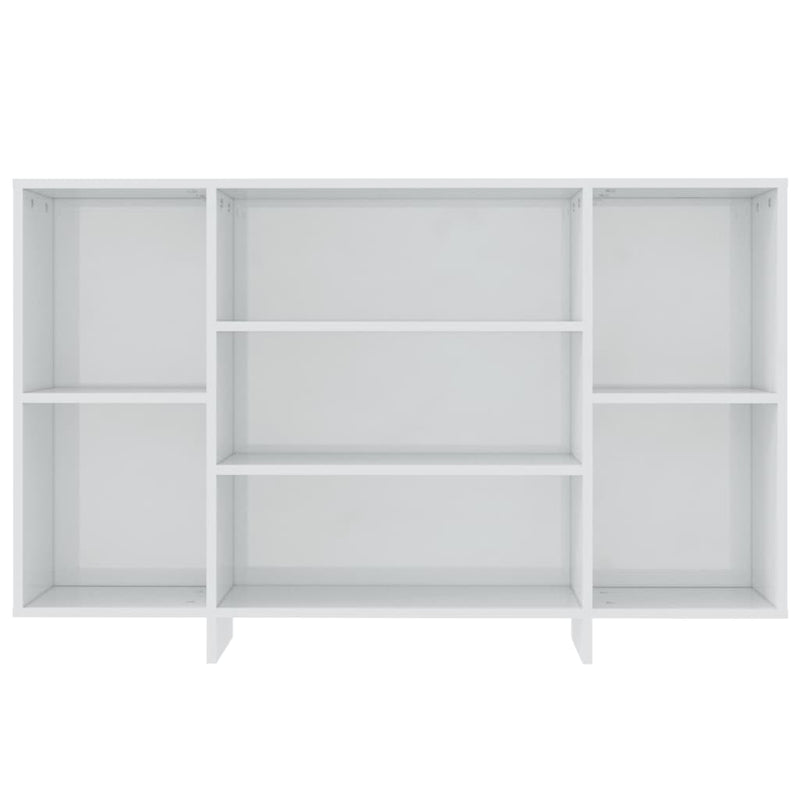 vidaXL Sideboard High Gloss White 120x30x75 cm Engineered Wood