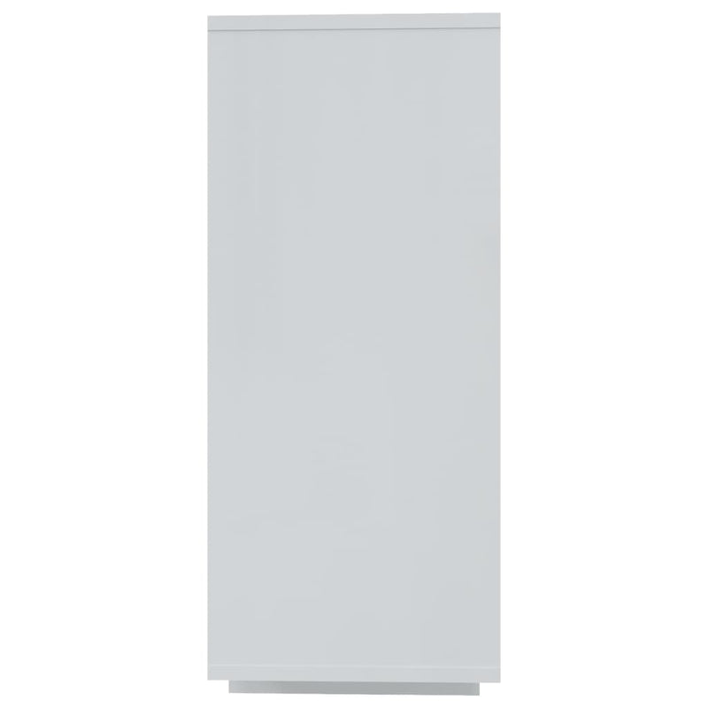 vidaXL Sideboard High Gloss White 120x30x75 cm Engineered Wood