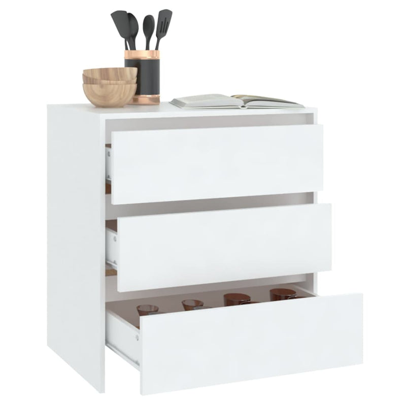 vidaXL Sideboard White 70x41x75 cm Engineered Wood