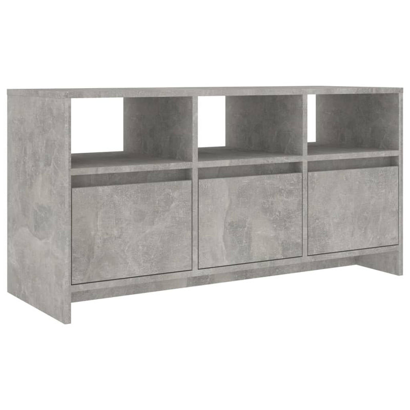 vidaXL TV Cabinet Concrete Grey 102x37.5x52.5 cm Engineered Wood