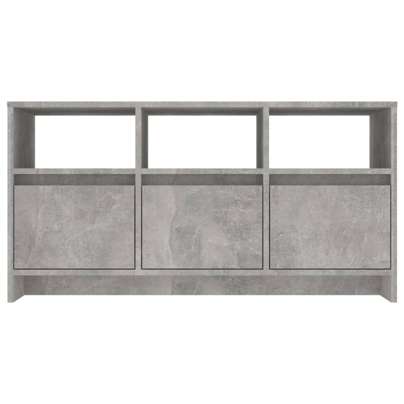 vidaXL TV Cabinet Concrete Grey 102x37.5x52.5 cm Engineered Wood