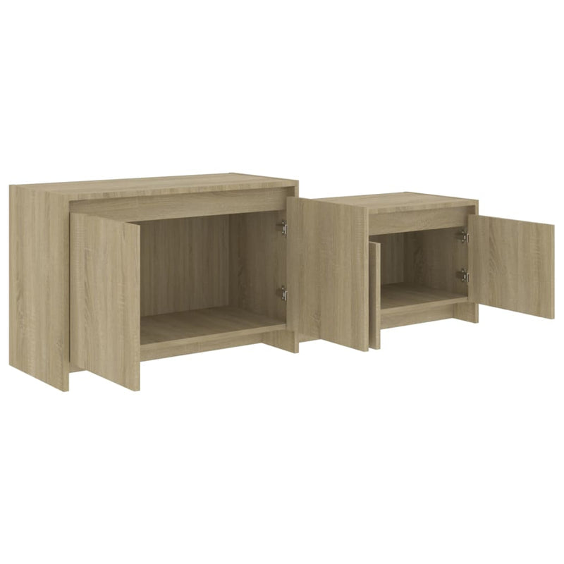 vidaXL TV Cabinet Sonoma Oak 146.5x35x50 cm Engineered Wood