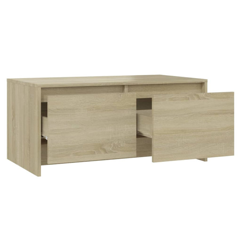 vidaXL Coffee Table Sonoma Oak 90x50x41.5 cm Engineered Wood
