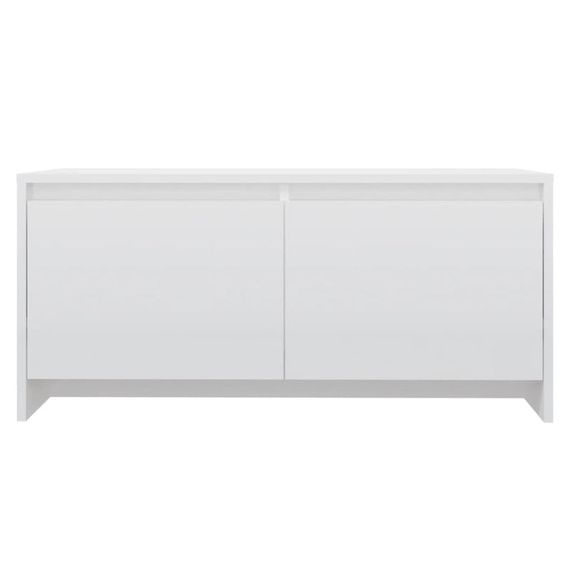 vidaXL Coffee Table High Gloss White 90x50x41.5 cm Engineered Wood