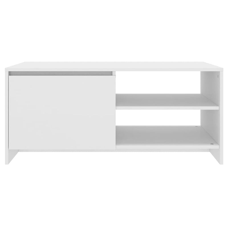 vidaXL Coffee Table White 102x50x45 cm Engineered Wood