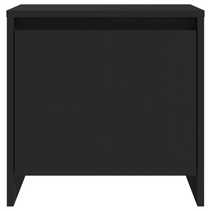 vidaXL Bedside Cabinets 2 pcs Black 45x34x44.5 cm Engineered Wood