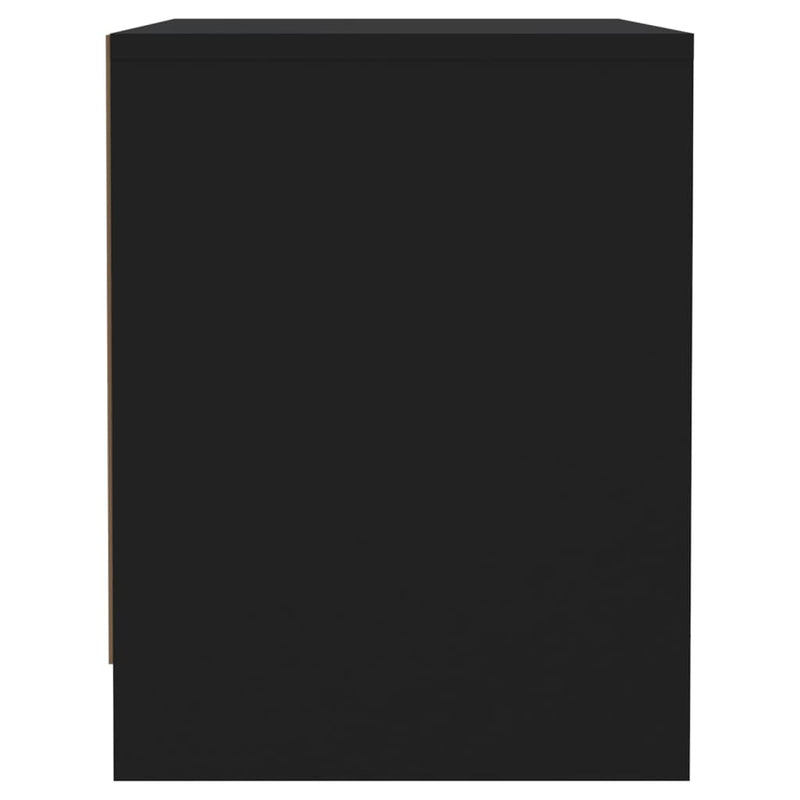 vidaXL Bedside Cabinets 2 pcs Black 45x34x44.5 cm Engineered Wood