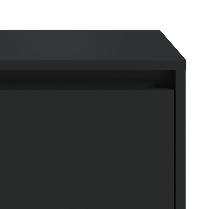 vidaXL Bedside Cabinets 2 pcs Black 45x34x44.5 cm Engineered Wood