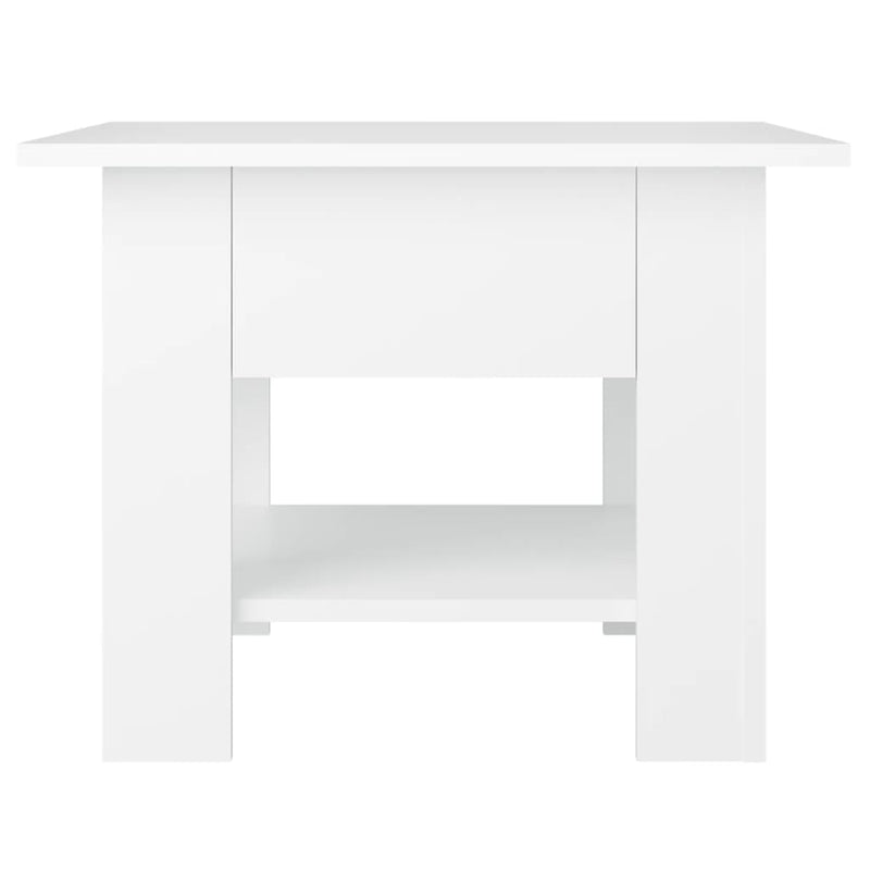vidaXL Coffee Table White 55x55x42 cm Engineered Wood