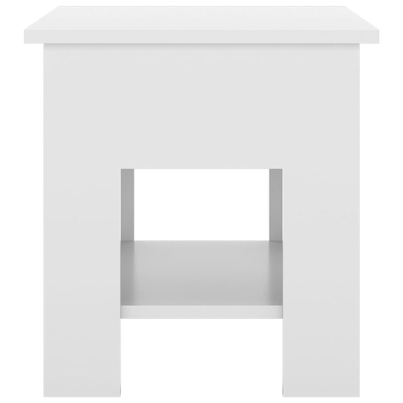 vidaXL Coffee Table High Gloss White 40x40x42 cm Engineered Wood