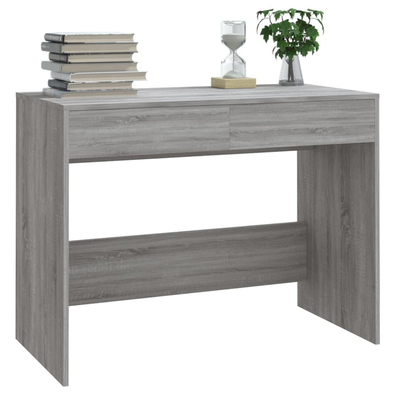 Desk Grey Sonoma 101x50x76.5 cm Engineered Wood