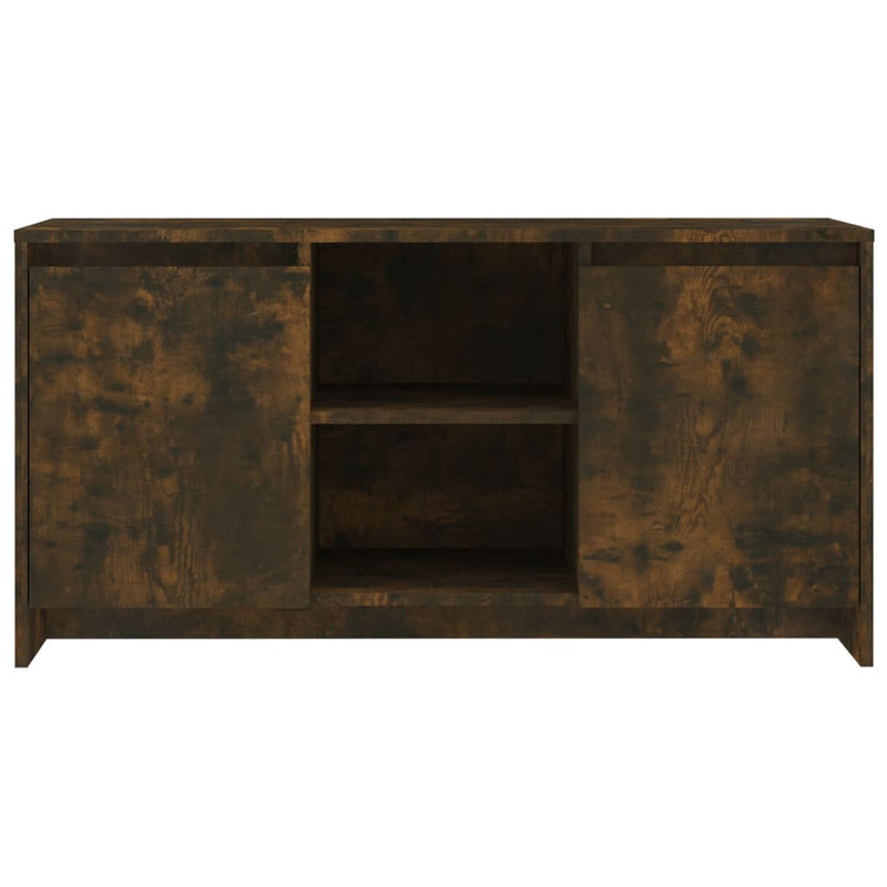 vidaXL TV Cabinet Smoked Oak 102x37.5x52.5 cm Engineered Wood