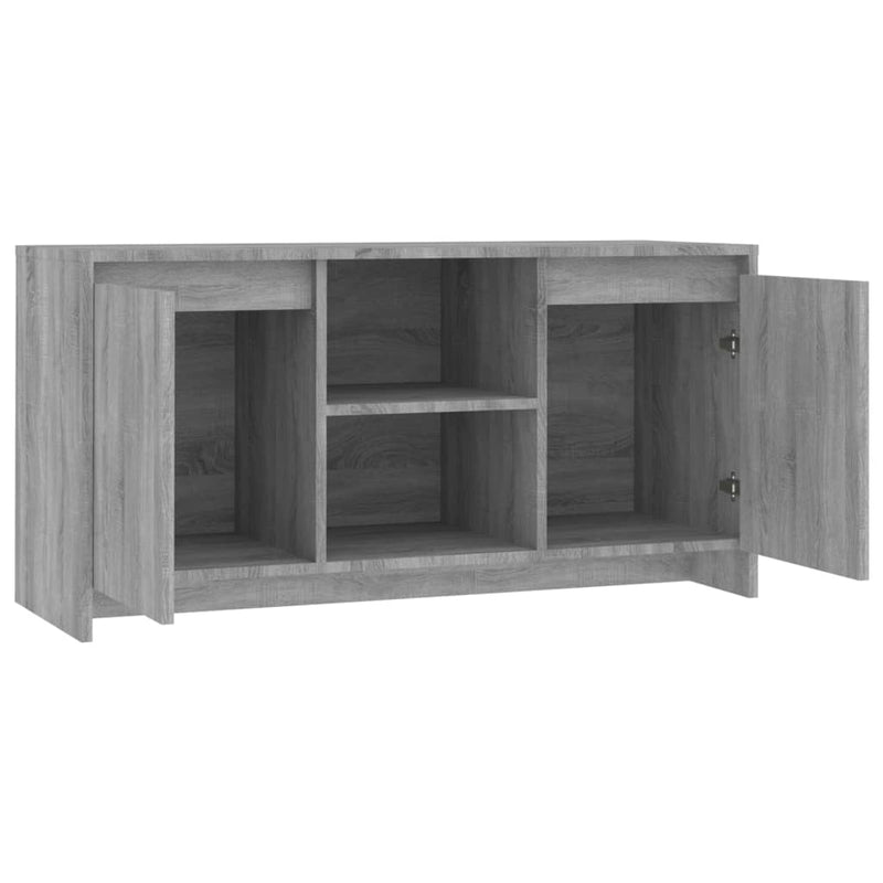 vidaXL TV Cabinet Grey Sonoma 102x37.5x52.5 cm Engineered Wood