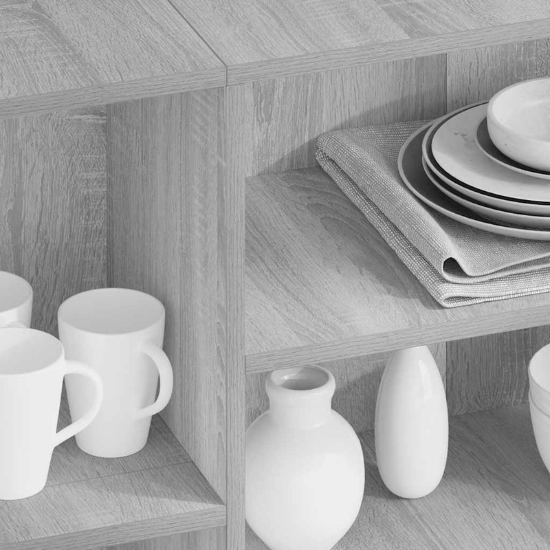 vidaXL Sideboard Grey Sonoma 120x30x75 cm Engineered Wood